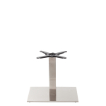Rectangular Stainless Steel Table Base - Single Coffee Height - 480Mm