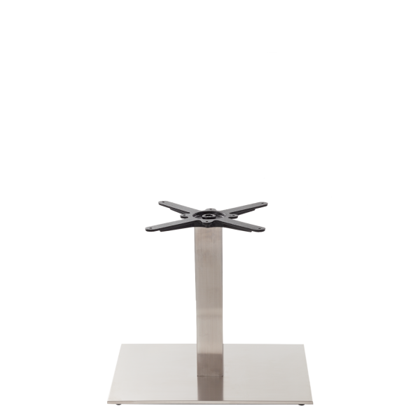 Rectangular Stainless Steel Table Base - Single Coffee Height - 480Mm