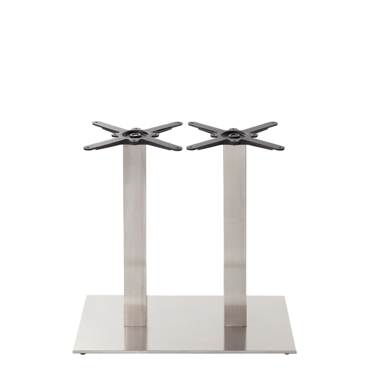 Rectangular Stainless Steel Table Base - Twin - Height - 730 Mm