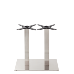 Rectangular Stainless Steel Table Base - Twin - Height - 730 Mm