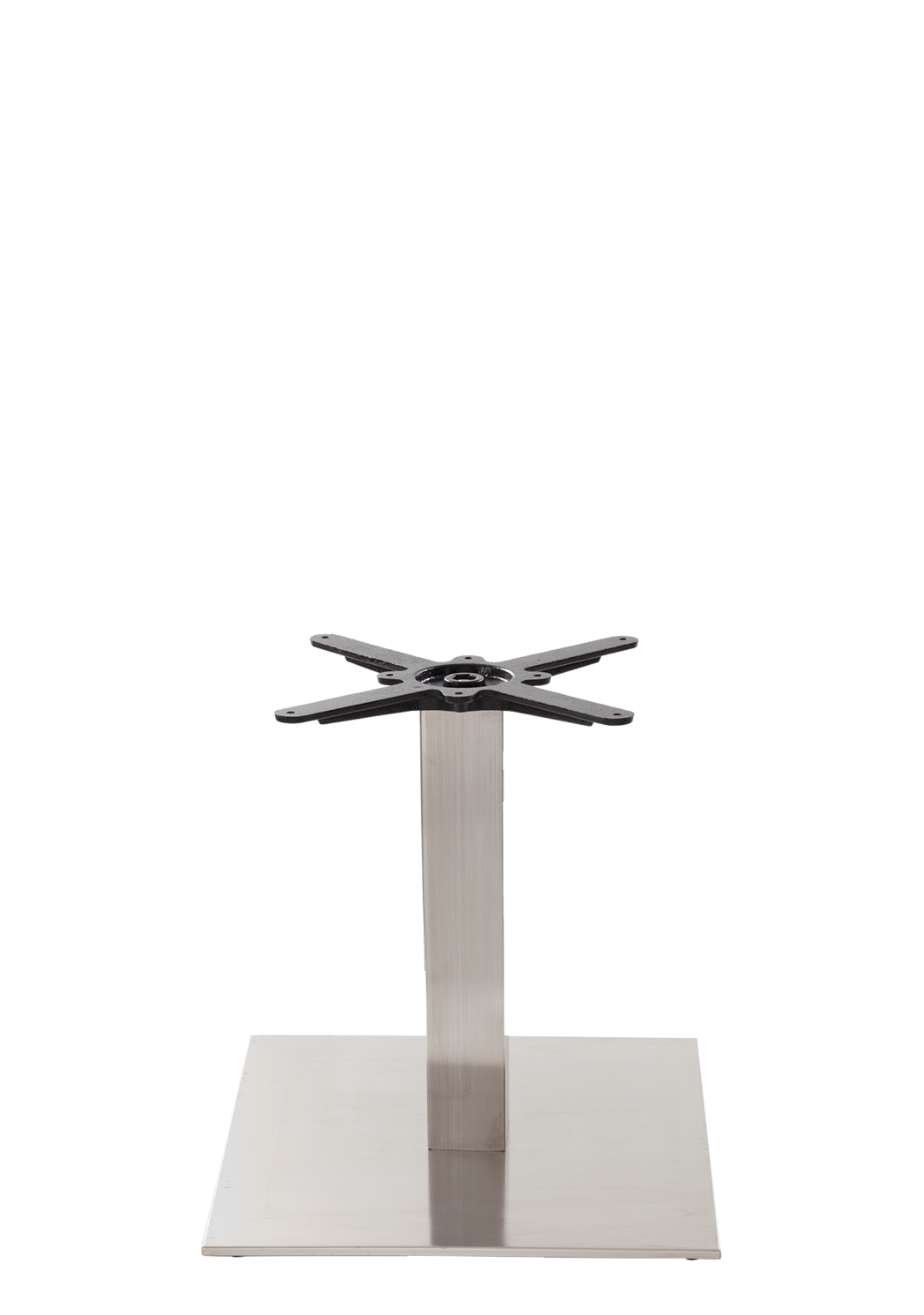 Square Stainless Steel Table Base - Large - Coffee Height - 480 Mm