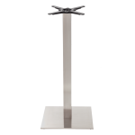 Square stainless steel table base - Large 1050 mm