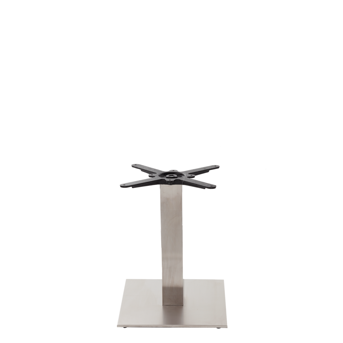 Square Stainless Steel Table Base - Medium - Coffee Height - 480 Mm