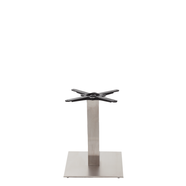 Square Stainless Steel Table Base - Medium - Coffee Height - 480 Mm