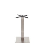 Square Stainless Steel Table Base - Medium - Height - 730 Mm