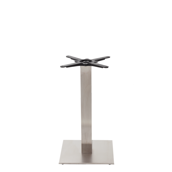 Square Stainless Steel Table Base - Medium - Height - 730 Mm