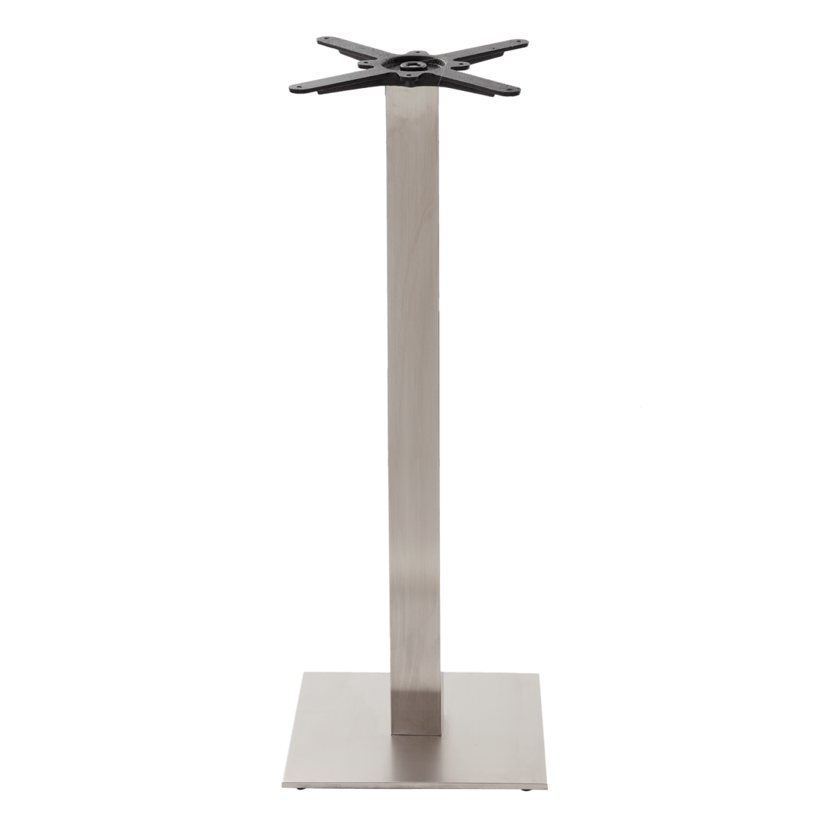 Square stainless steel table base - Medium 1050 mm