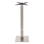 Square stainless steel table base - Medium 1050 mm