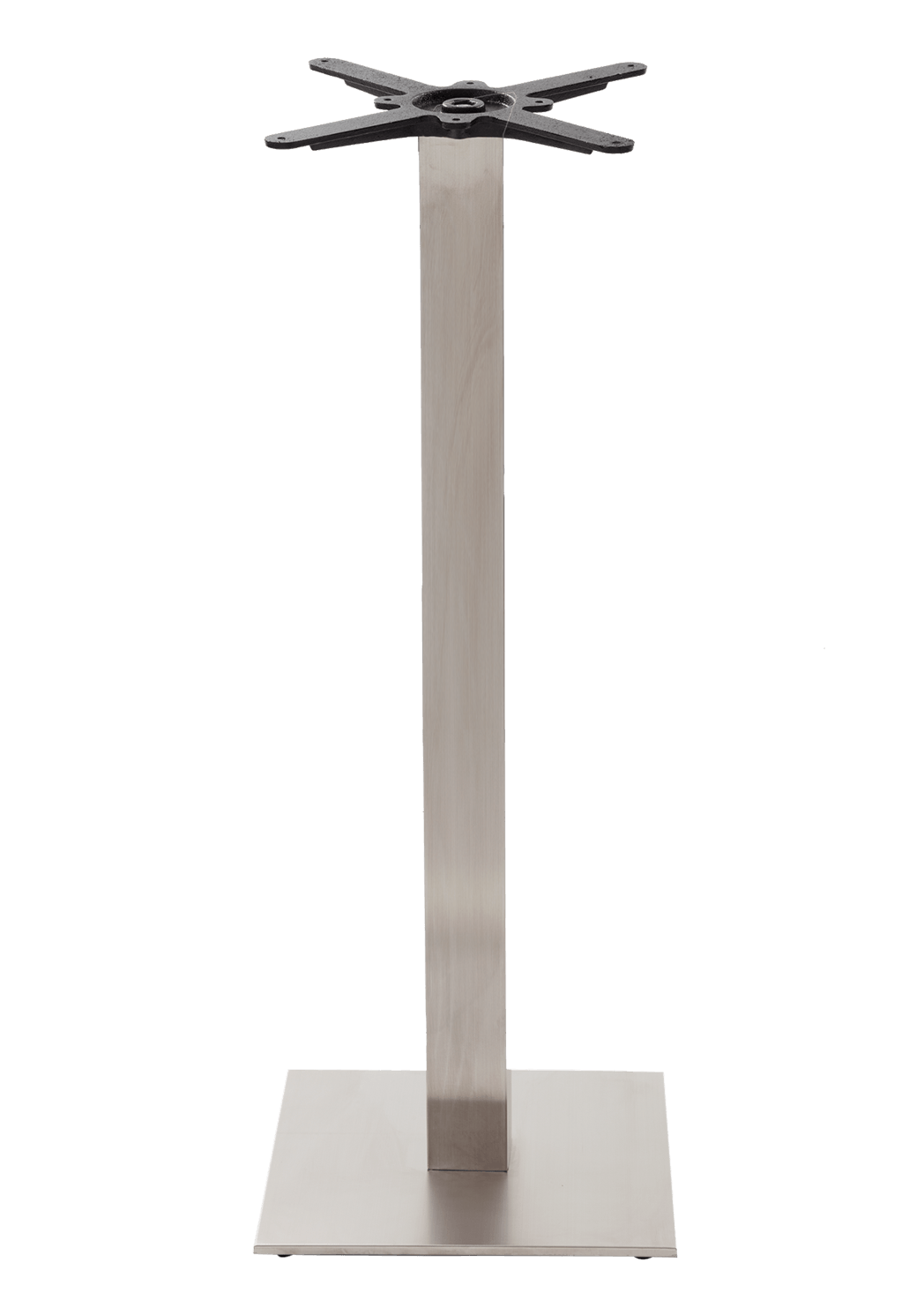 Square stainless steel table base - Medium 1050 mm