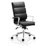 Sava Soft Bonded Leather High Office Chair Arms