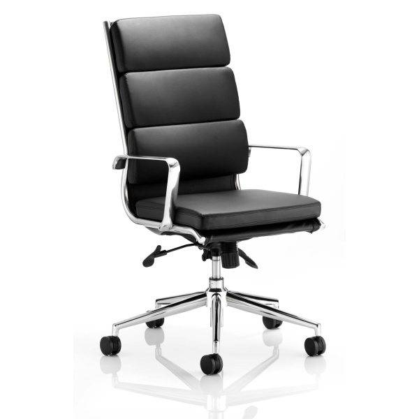 Sava Soft Bonded Leather High Office Chair Arms