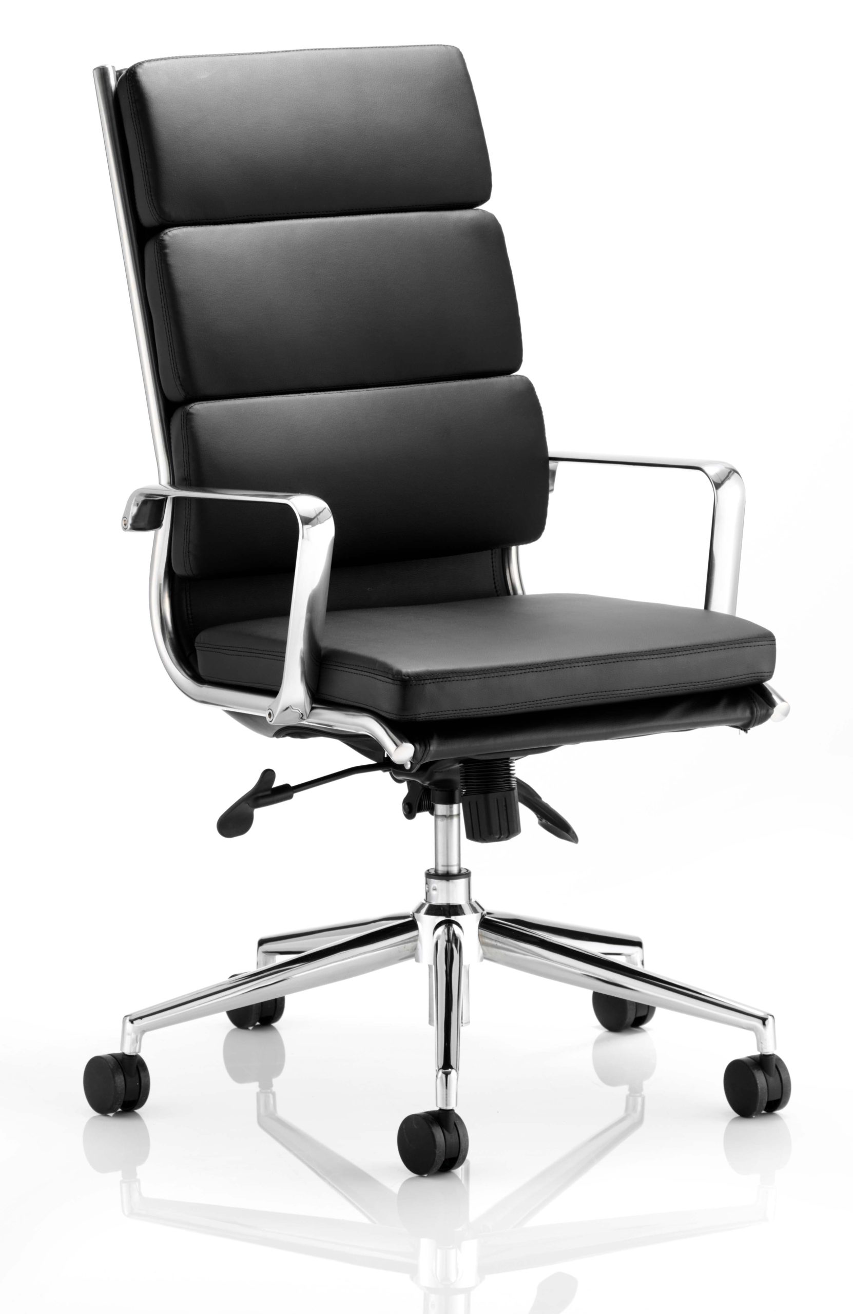 Sava Soft Bonded Leather High Office Chair Arms