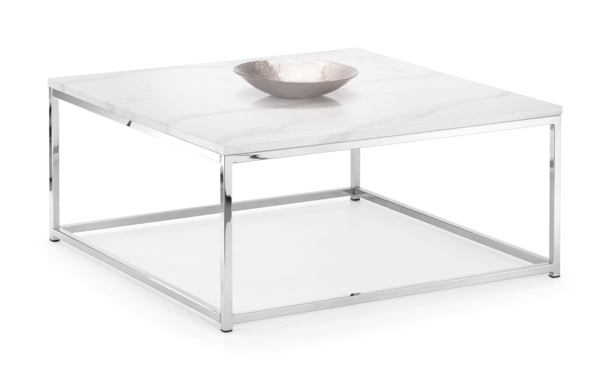 Visco Marble Top Coffee Table - White Marble