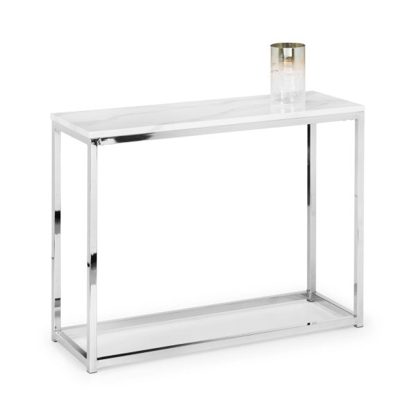 Visco Console Table - White Marble