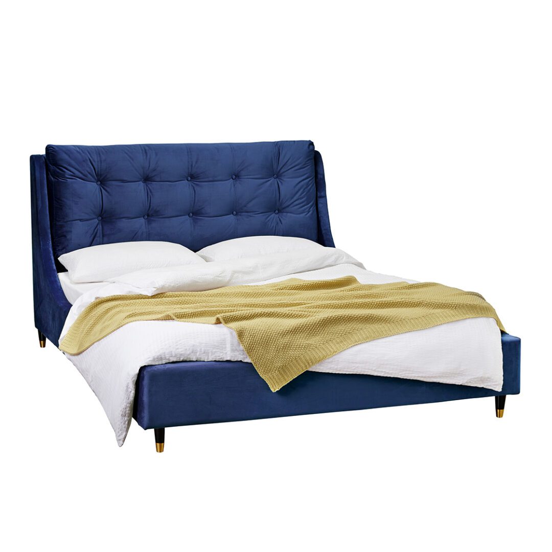 Vroane Blue Kingsize Bed