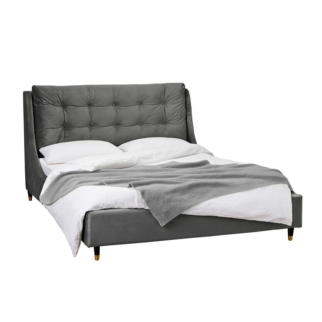 Vroane Grey Kingsize Bed