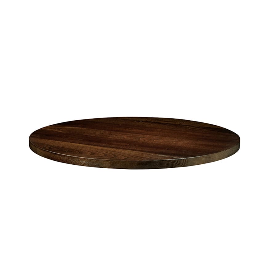 Whimsey Solid Ash Table Top - Dark Walnut - 90cm Diameter(Round)