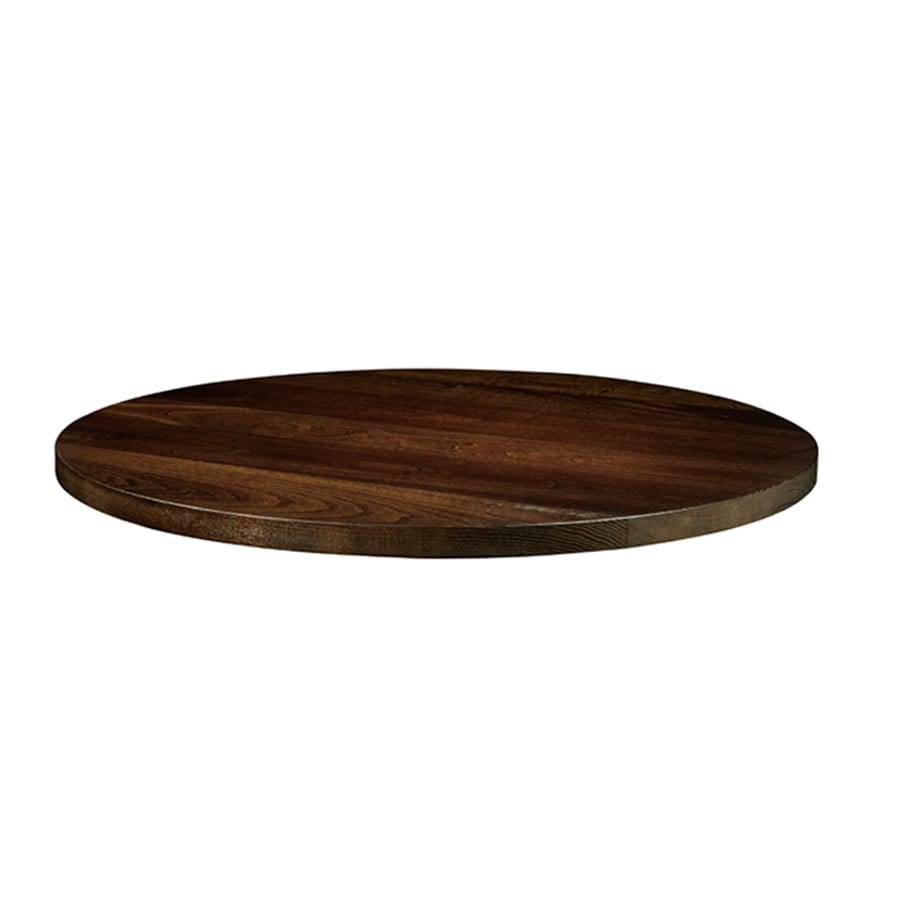 Whimsey Solid Ash Table Top - Dark Walnut - 120cm Diameter(Round)