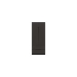 Sinata Two Door Two Drawer Gloss Wardrobe - Graphite Gloss