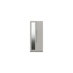 Sinata Two Door Gloss Mirror Wardrobe - Light Grey Gloss