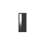 Sinata Two Door Gloss Mirror Wardrobe - Graphite Gloss