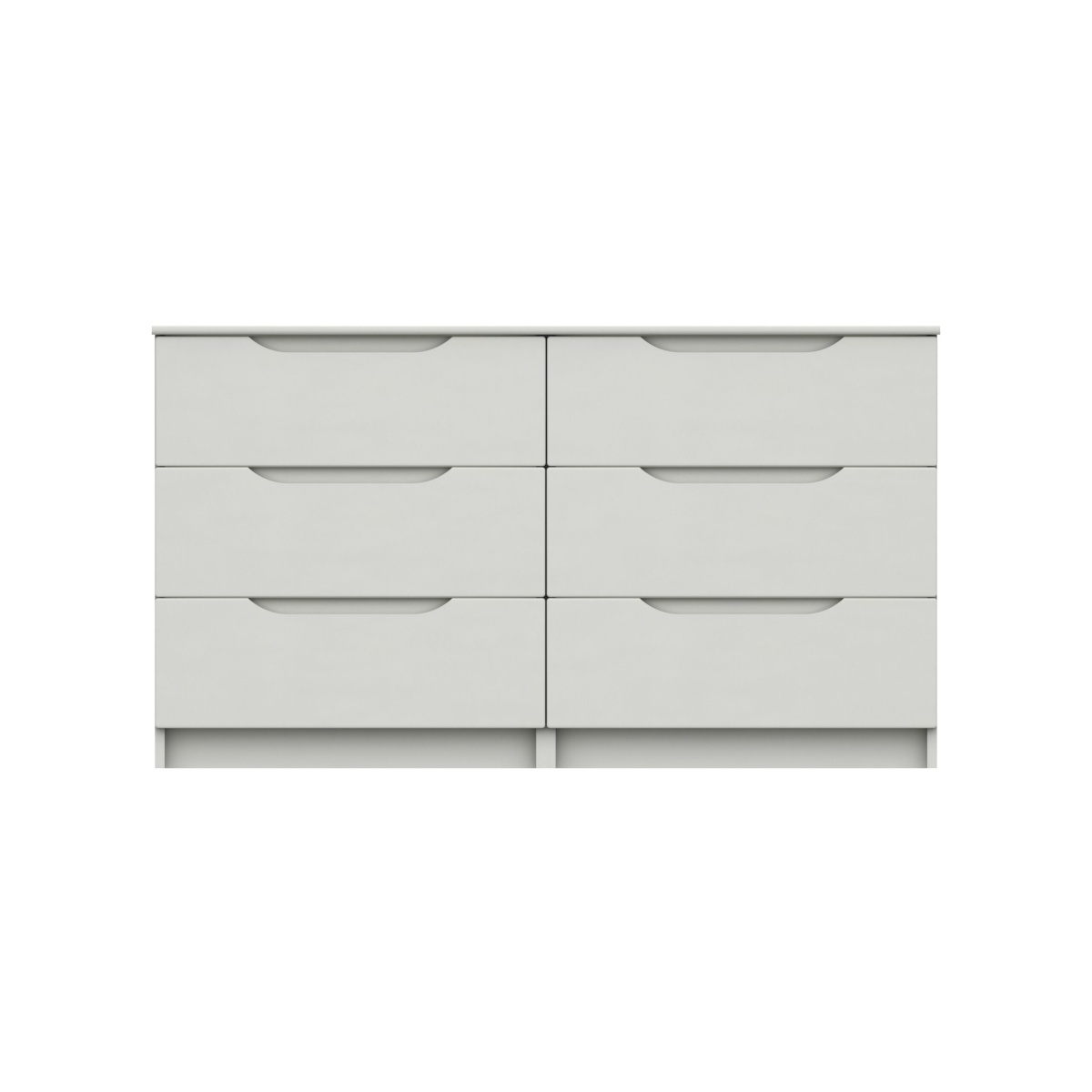 Sinata Gloss 3 Drawer Double Chest - White Gloss