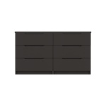 Sinata Gloss 3 Drawer Double Chest - Graphite Gloss