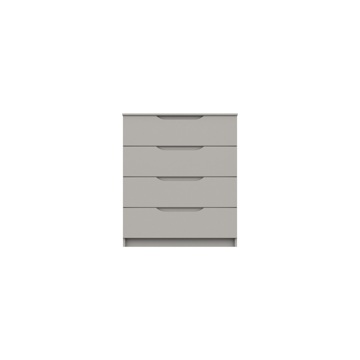 Sinata Gloss 4 Drawer Chest - Light Grey Gloss