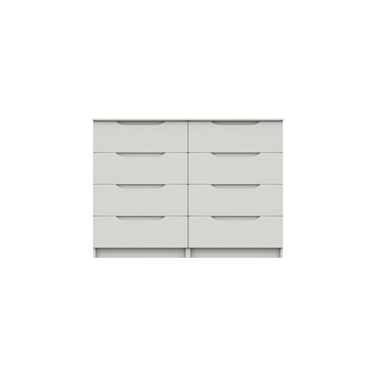 Sinata Gloss 4 Drawer Double Chest - White Gloss