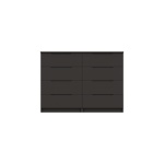 Sinata Gloss 4 Drawer Double Chest - Graphite Gloss