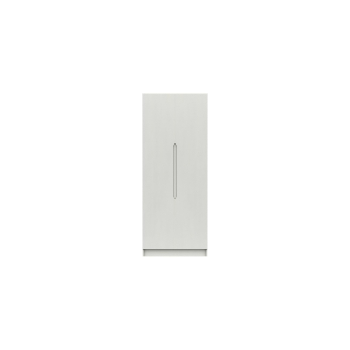 Sinata Tall Two Door Gloss Wardrobe - White Gloss