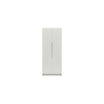 Sinata Tall Two Door Gloss Wardrobe - White Gloss