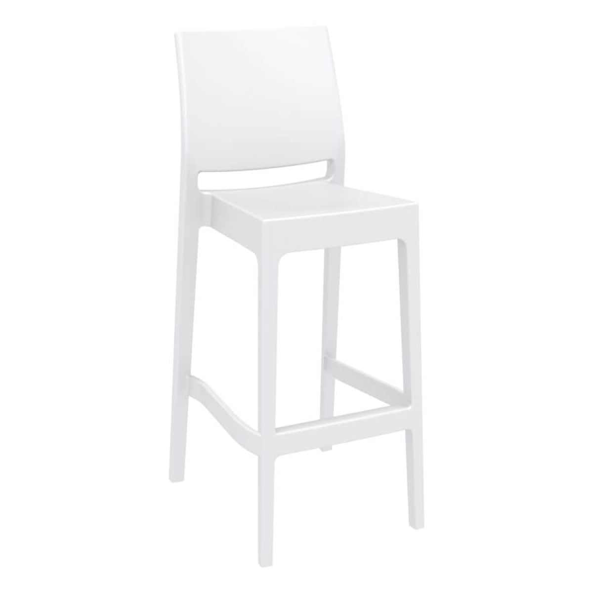 Spek Bar Stool 75 - White (Suitable For Outdoor)