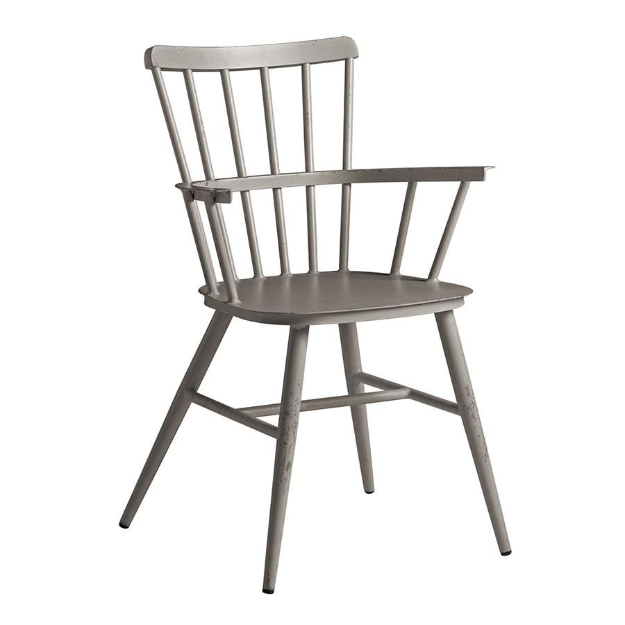 Spindle Arm Chair - Dark Grey