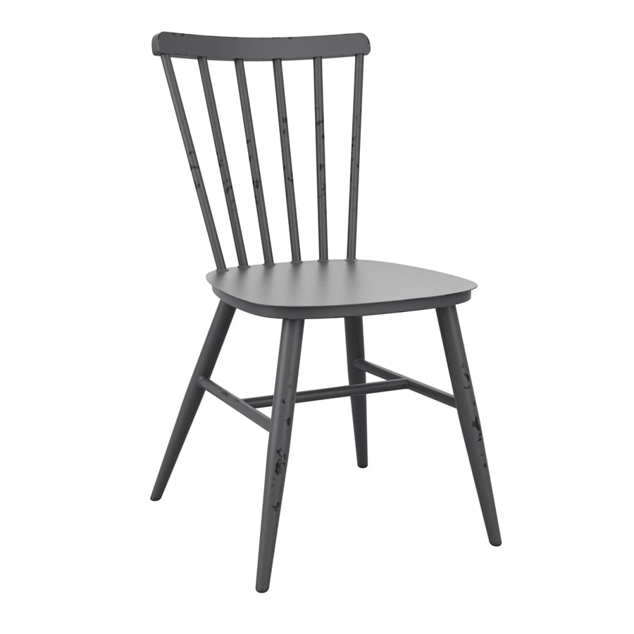 Spindle Side Chair - Dark Grey