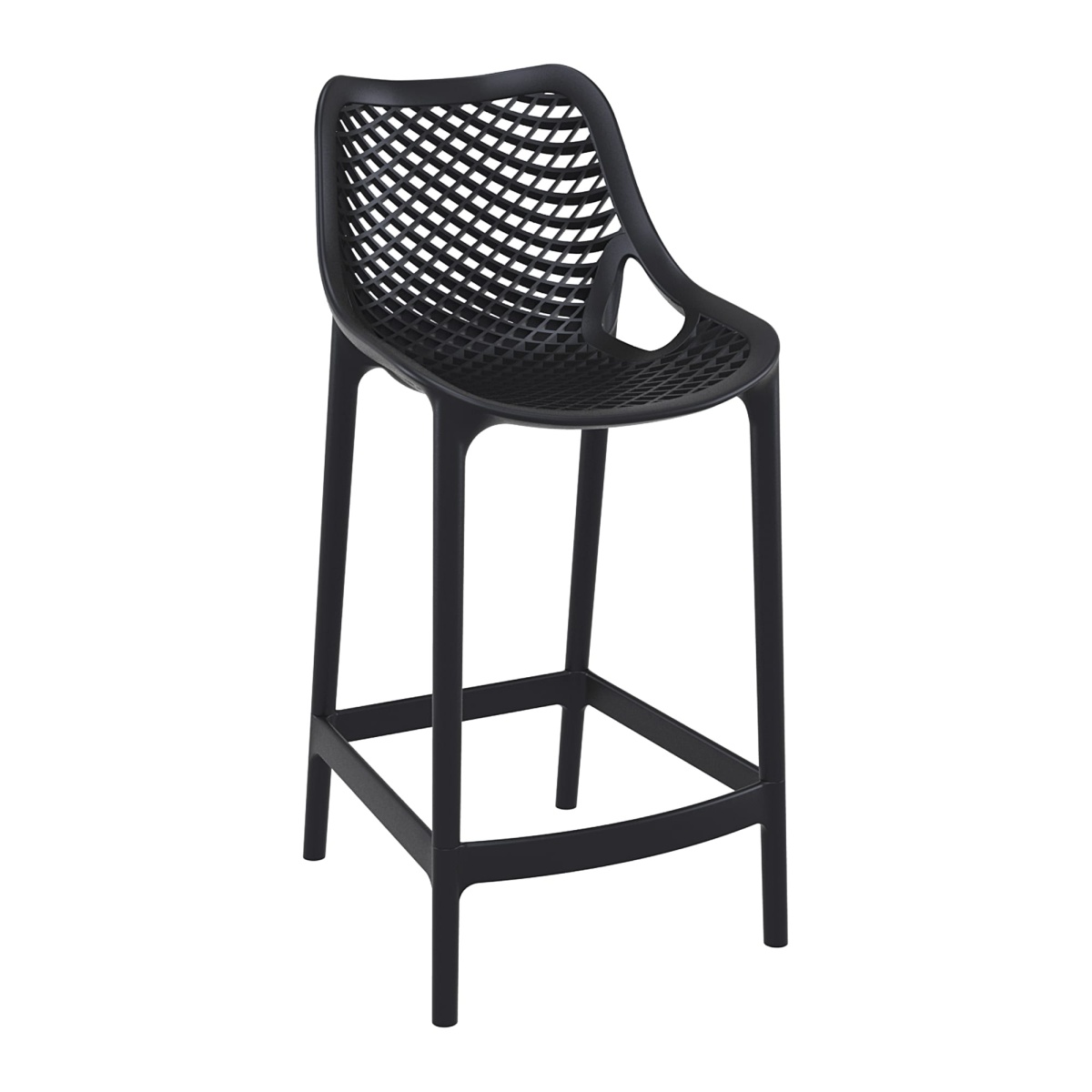 Spyro Mid Height Bar Stool 65 - Black