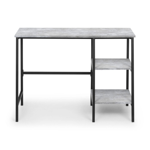 Oyster Desk Concrete/Black