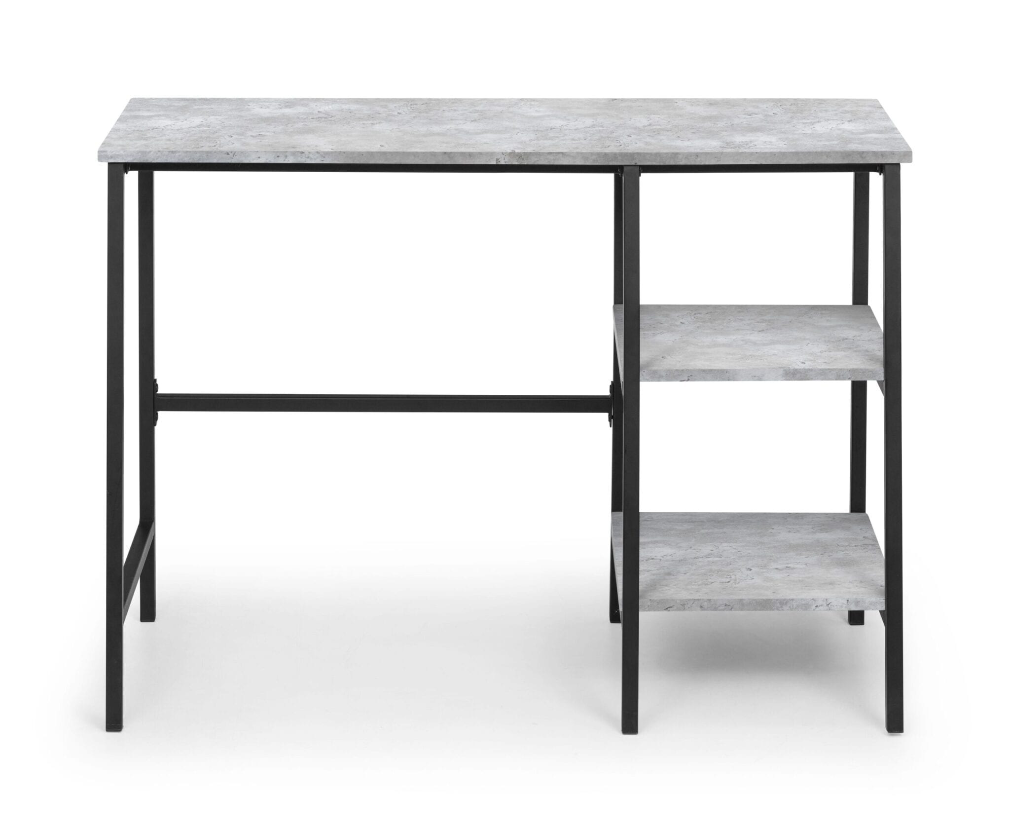 Oyster Desk Concrete/Black