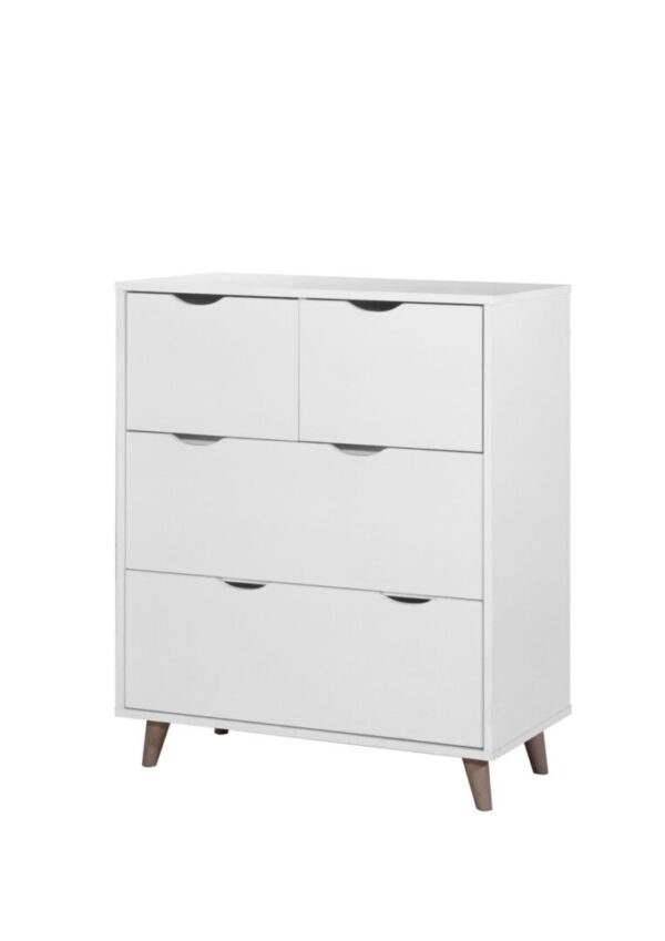 Dunort 4 Drawer Chest White