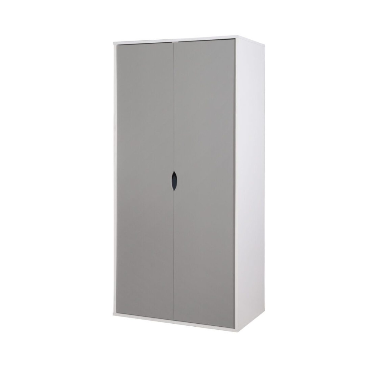 Dallone 2 Door Wardrobe White & Grey