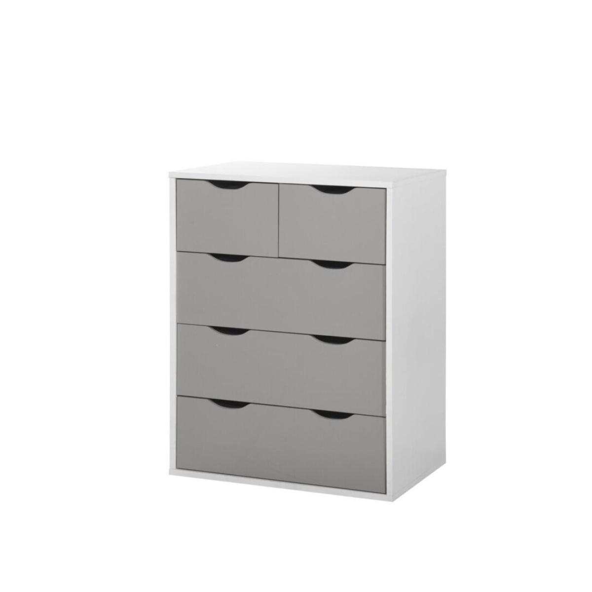 Dallone 3+2 Drawer Chest White & Grey