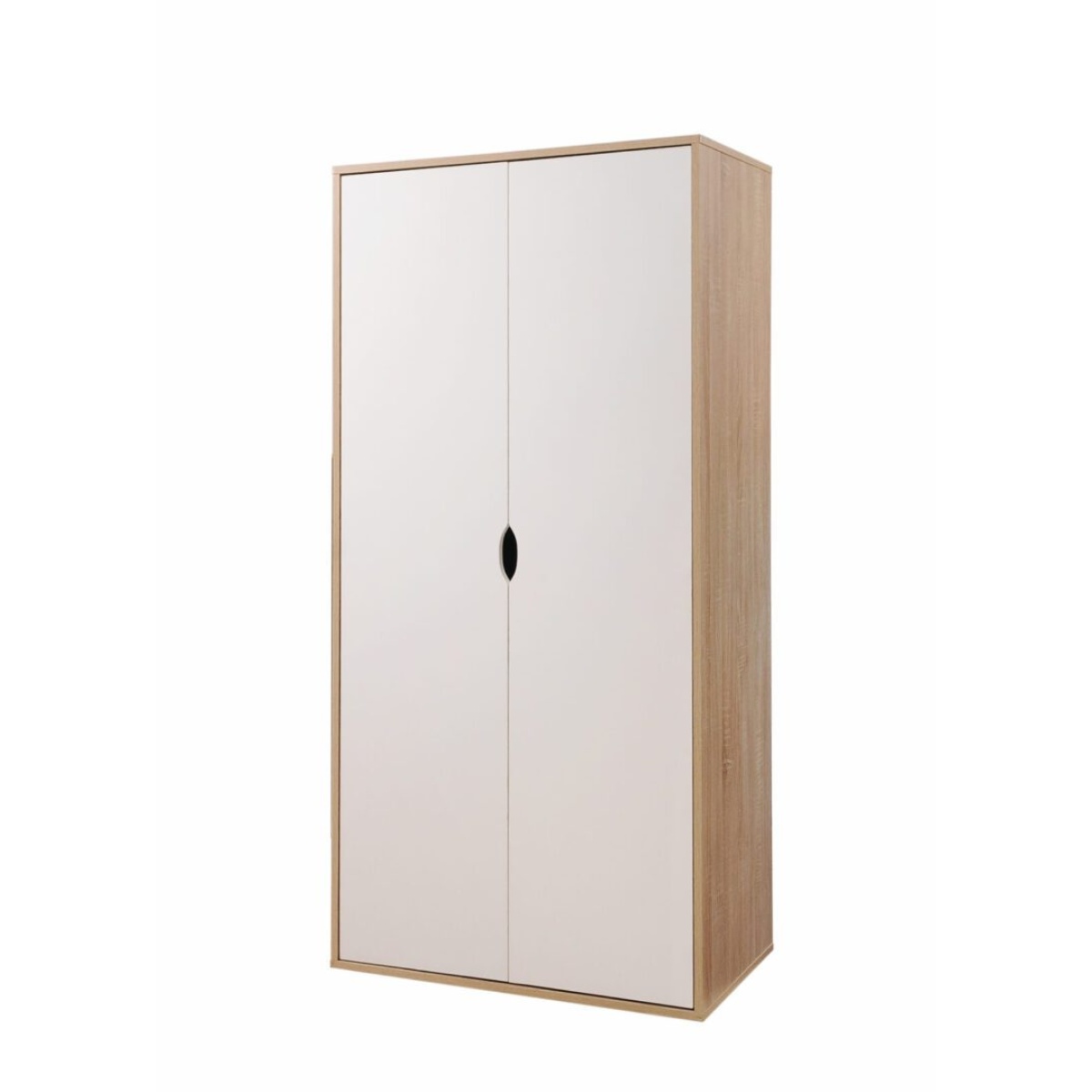 Dallone 2 Door Wardrobe Sonoma Oak & White