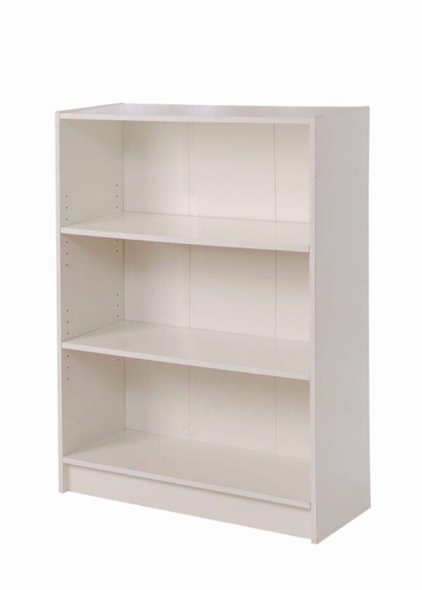 Enantial Low Wide Bookcase White