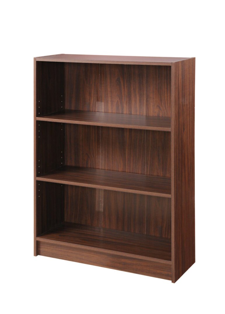 Enantial Low Wide Bookcase Walnut