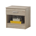 Renio  Nightstand With 1 Drawer Sonoma Oak