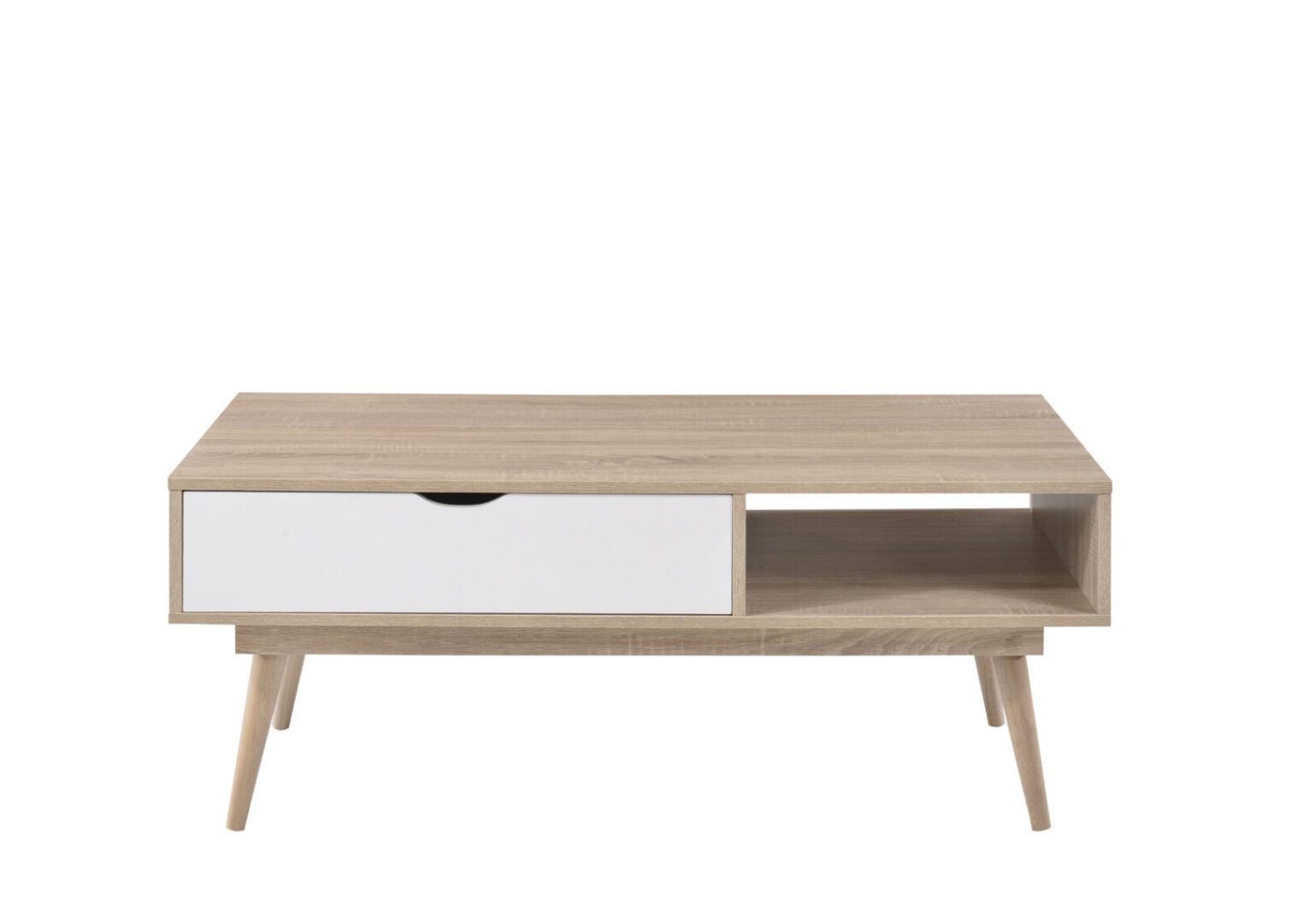 Tallord One Drawer Coffee Table Sonoma Oak & White