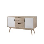 Tallord Sideboard With 2 Doors & 3 Drawers Sonoma Oak & White