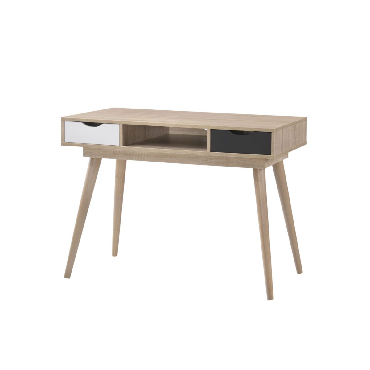 Tallord 2 Drawer Desk  Sonoma Oak & Dark Grey