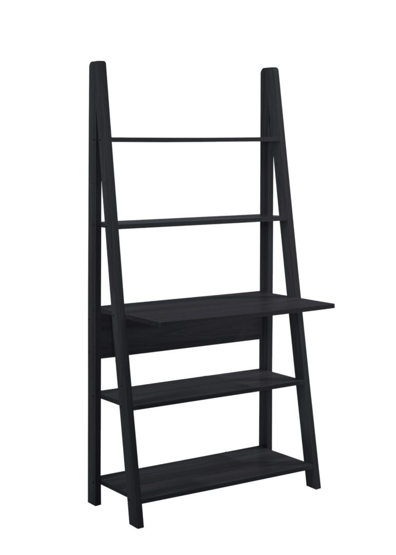 Kira Tall Ladder Desk Black