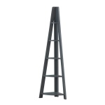 Kira Corner Ladder Bookcase Dark Grey